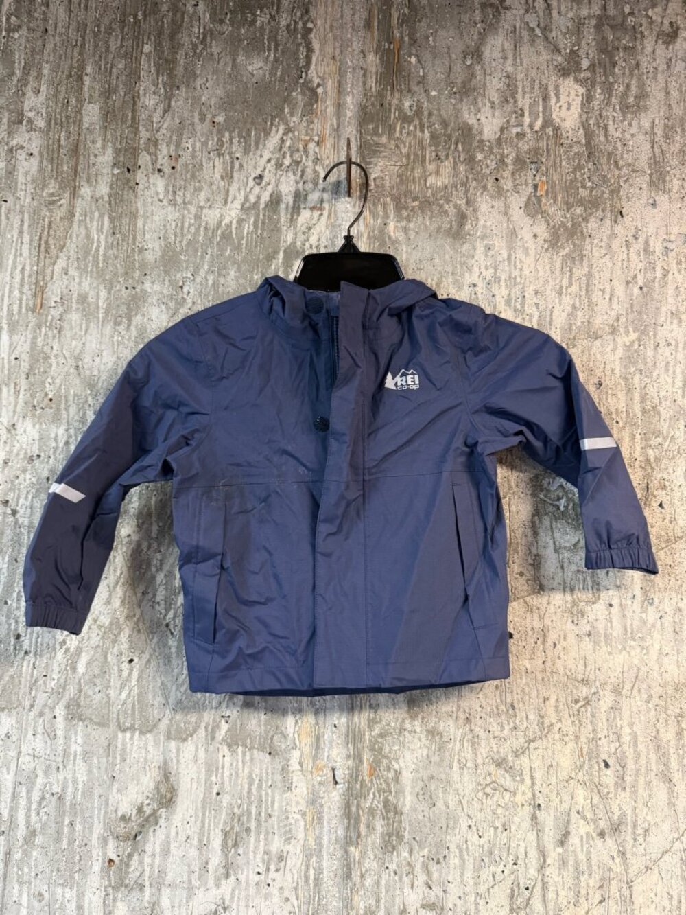 REI CO-OP Kids' Rainier Rain Jacket Size 2T In Navy